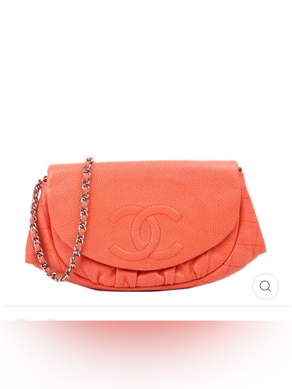 Chanel Rare Half Moon Crossbody Caviar Leather